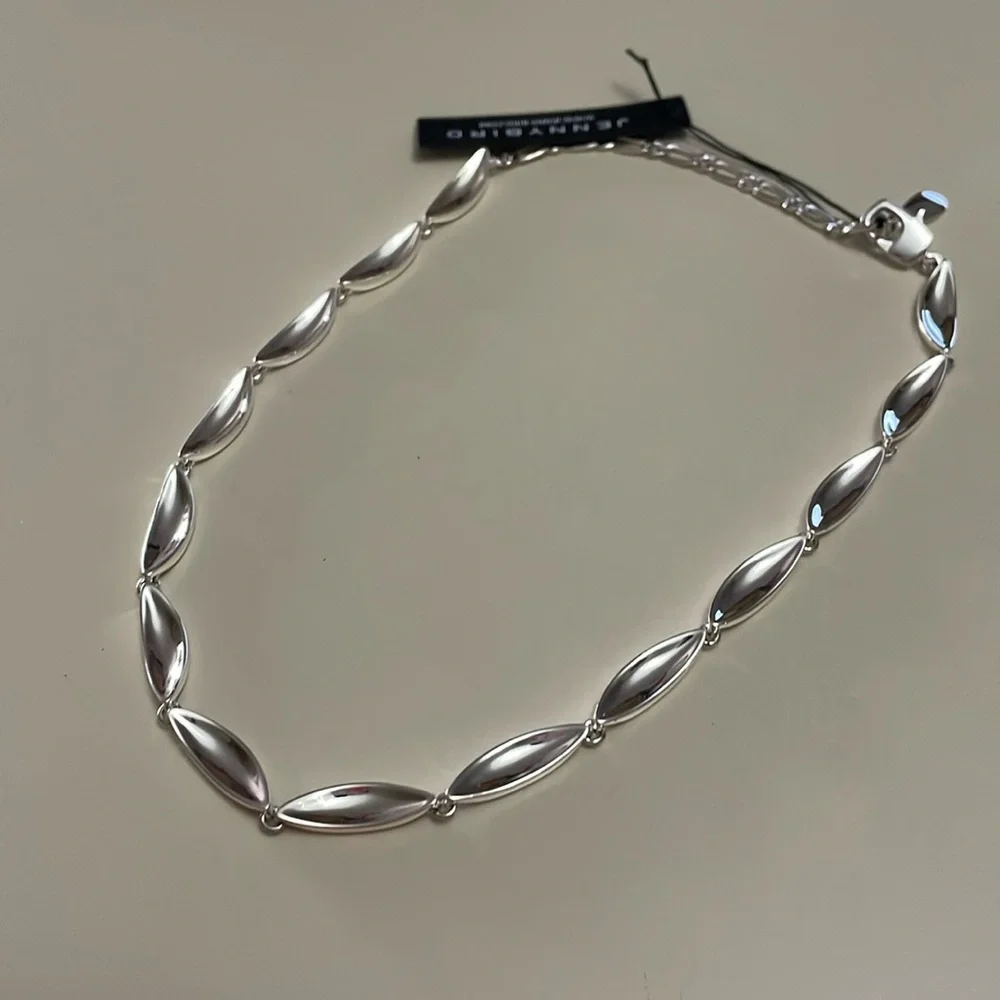 JENNY BIRD NWT Adjustable Silver Necklace - Picture 5 of 14